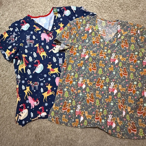 Tops - Holiday scrub bundle